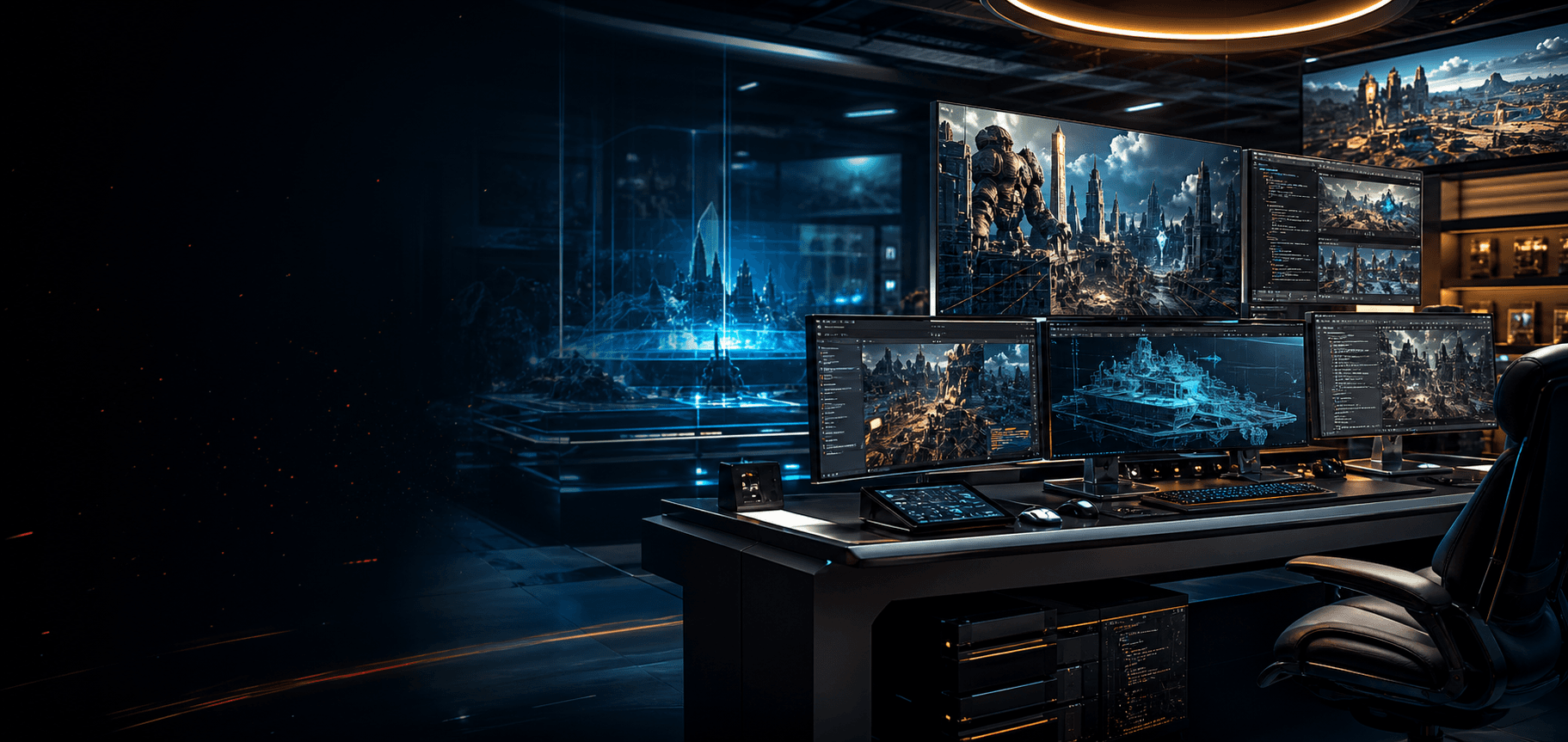 GameStart Studio cinematic game development workspace